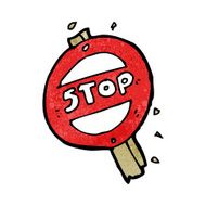 Cartoon Stop Sign N31