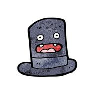 funny cartoon top hat N3