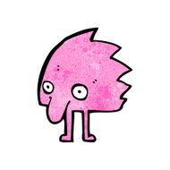 cartoon funny little monster N15