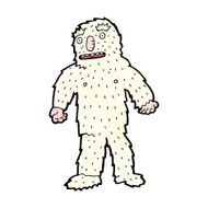 cartoon yeti monster N5