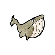 cartoon unhappy whale N2