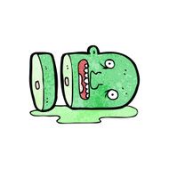 Cartoon Zombie Head N21
