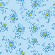 camomile seamless pattern