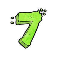 cartoon number seven N7