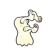 Spooky Cartoon Ghost N14
