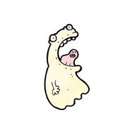 Spooky Cartoon Ghost N16