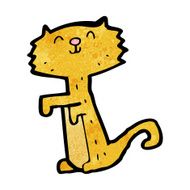 funny cartoon cat N264