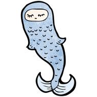 Funny cartoon fish N10