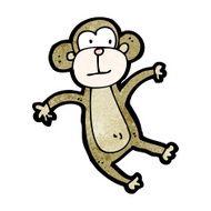 cartoon crazy monkey N28