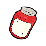Cartoon Jam Jar N20