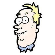 cartoon ugly man N12