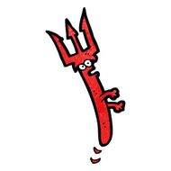 devil fork cartoon character N6