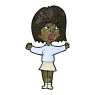 cartoon woman making choice N10