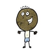 cartoon happy doodle man N35
