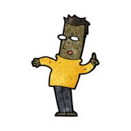 cartoon man with idea N246