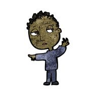 cartoon pointing man N161