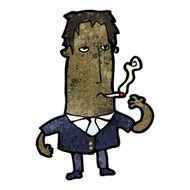 cartoon smoking man N4