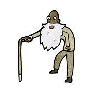 cartoon old man N44