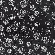 Chalkboard seamless butterfly pattern N2