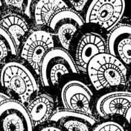 Monochrome seamless pattern