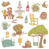 Colorful Spring Elements