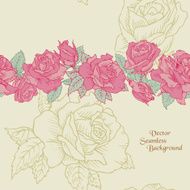 Seamless Rose Background