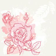 Doodle Rose Element