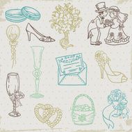 Doodled Wedding Elements N2