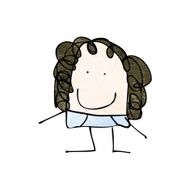 child&#039;s drawing of a happy woman N12