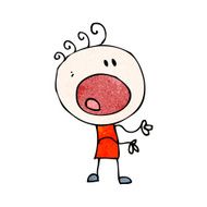 cartoon complaining boy N7