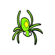 cartoon radioactive spider