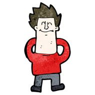 cartoon relaxed man N6