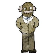 cartoon old man N45