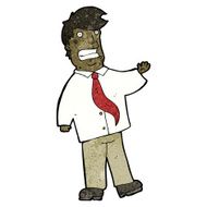cartoon grinning salesman N5