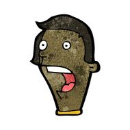 cartoon gasping man N21