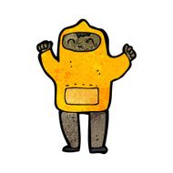 cartoon boy in hooded sweatshirt N34