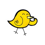 cartoon little bird N37