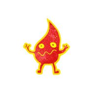 cartoon little fire spirit N7