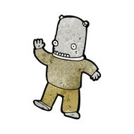 cartoon space man N47
