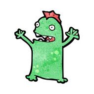 Cartoon Swamp Monster N22