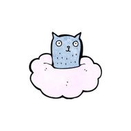cartoon cat on cloud N5