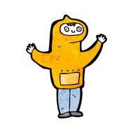 cartoon boy in hooded top N31