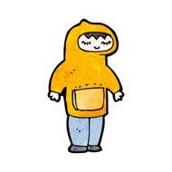 cartoon boy in hooded top N32