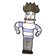 Cartoon Anxious Man N24