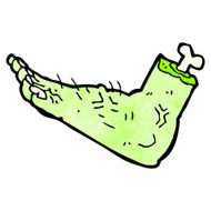 Cartoon Zombie Foot N3