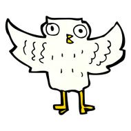 Cartoon Owl N224
