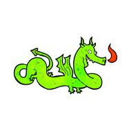 cartoon chinese dragon N25