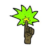 cartoon hand casting spell N10