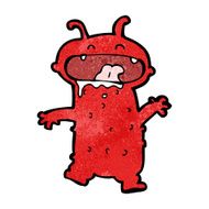 cartoon funny little monster N22