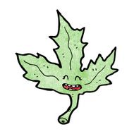 funny cartoon leaf N3